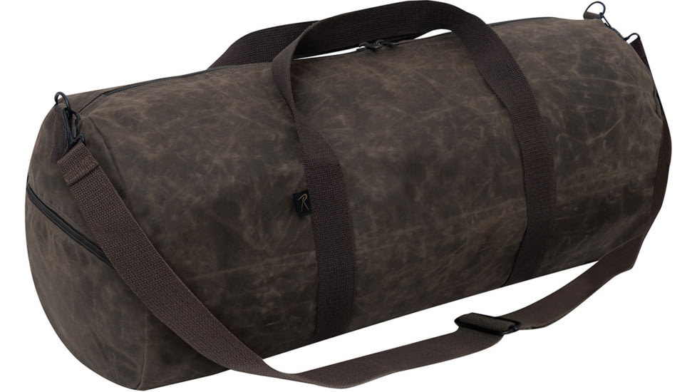 Rothco Waxed Canvas Shoulder Duffle Bag, Brown, 2417-Brown