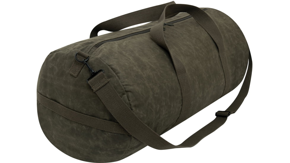Rothco Waxed Canvas Shoulder Duffle Bag, Olive Drab, 2417-OliveDrab