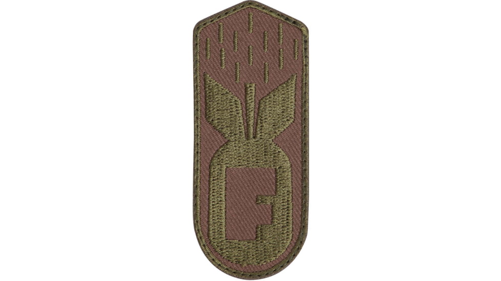 Rothco F-Bomb Patch w/Hook Back, Coyote Brown, 1868
