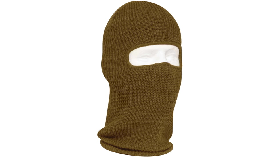 Rothco Fine Knit One Hole Facemask, Coyote Brown, 15969-CoyoteBrown