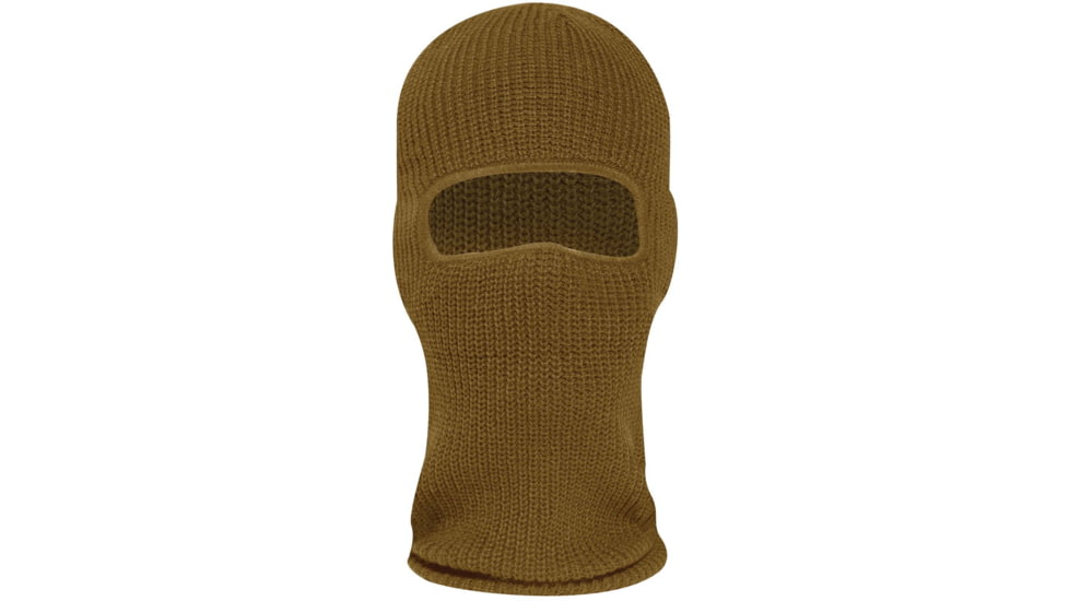 Rothco Fine Knit One Hole Facemask, Coyote Brown, 15969-CoyoteBrown