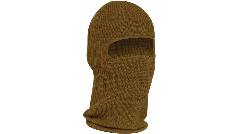 Rothco Fine Knit One Hole Facemask, Coyote Brown, 15969-CoyoteBrown