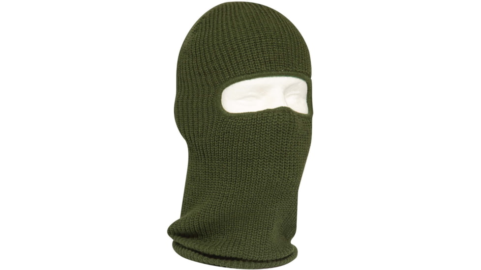 Rothco Fine Knit One Hole Facemask, Olive Drab, One Size, 25969-OliveDrab