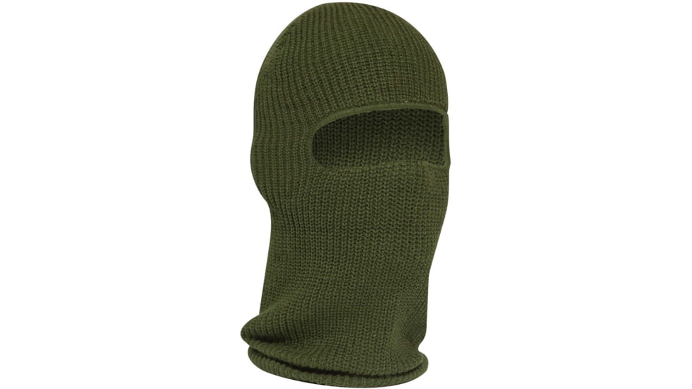 Rothco Fine Knit One Hole Facemask, Olive Drab, One Size, 25969-OliveDrab