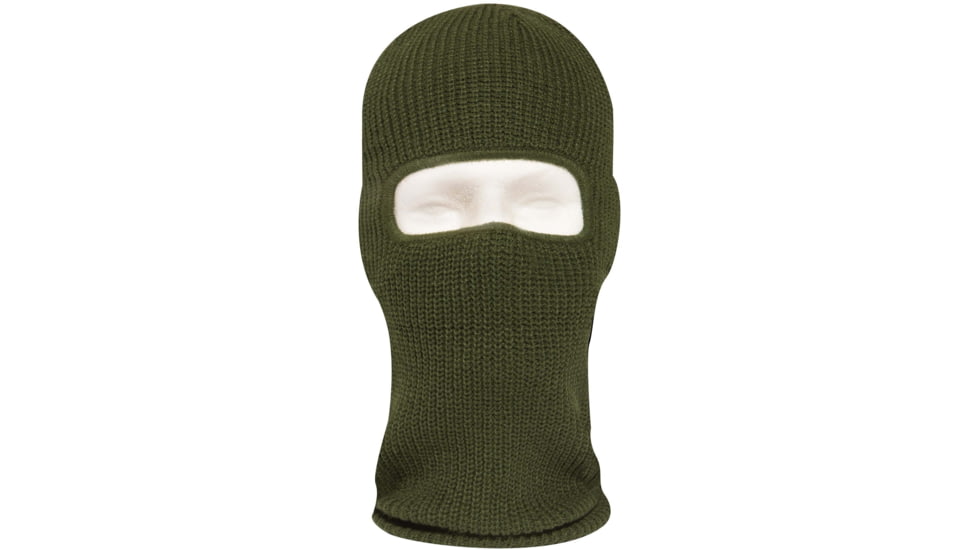 Rothco Fine Knit One Hole Facemask, Olive Drab, One Size, 25969-OliveDrab