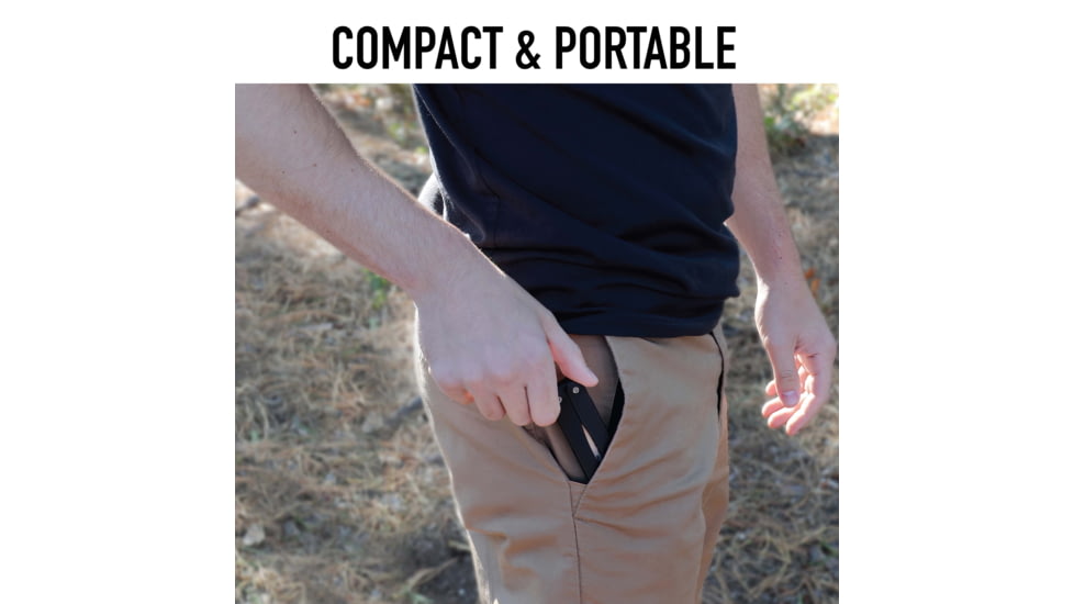 Rothco Folding Pocket Sharpener, ABS Plastic Handle, Carbon Steel Sharpener, Diamond Coating, 32300