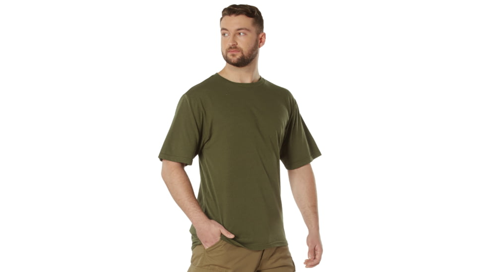 Rothco Full Comfort Fit T-Shirt, Olive Drab, Small, 84205-OliveDrab-S