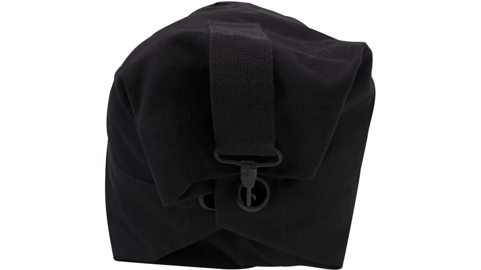 Rothco G.I. Style Canvas Double Strap Duffle Bag, Black, 2485