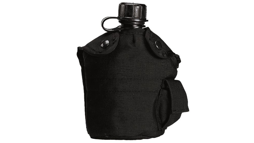 Rothco G.I. Type Enhanced Nylon 1qt. Canteen Cover, Black, 40010-Black