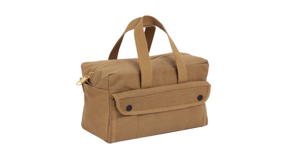 Rothco G.I. Type Mechanics Tool Bag With Brass Zipper, Coyote Brown, 91820-CoyoteBrown