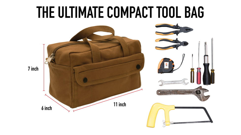 Rothco G.I. Type Mechanics Tool Bags, Charcoal Grey, 91910