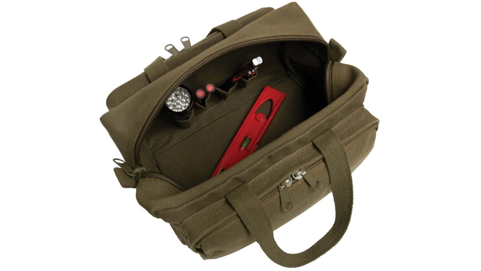Rothco G.I. Type Zipper Pocket Mechanics Tool Bag With Military Stencil, Olive Drab, One Size, 9114-OliveDrab-OneSize