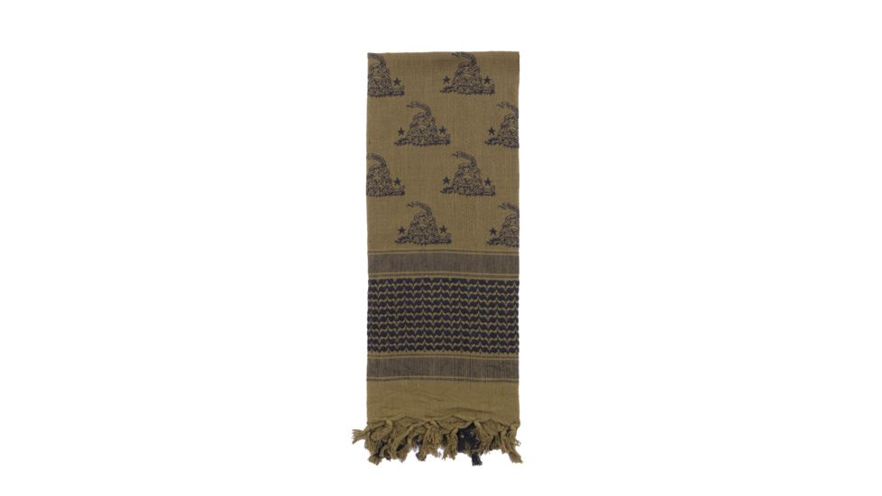 Rothco Gadsden Snake Shemagh Tactical Desert Scarf, Olive Drab, 88531-OliveDrab