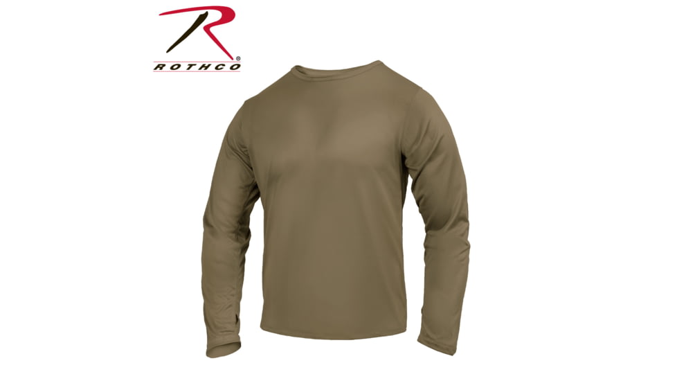 Rothco Gen III Silk Weight Underwear Top 271, AR 670-1 Coyote Brown, Extra Small, 3725-AR670-1CoyoteBrown-XS