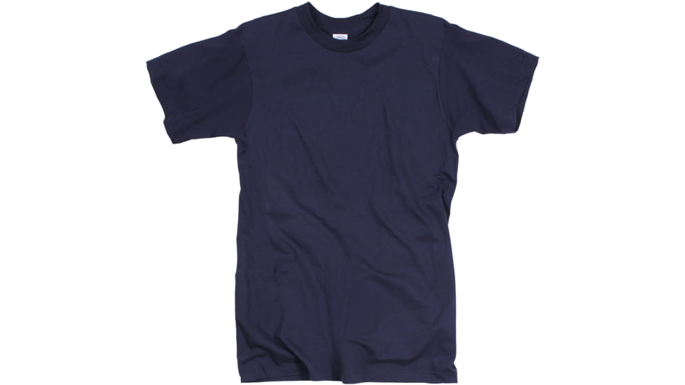 Rothco GI Irregular T-Shirt, Mens, 100% Cotton, Navy Blue, Large, 8575-537
