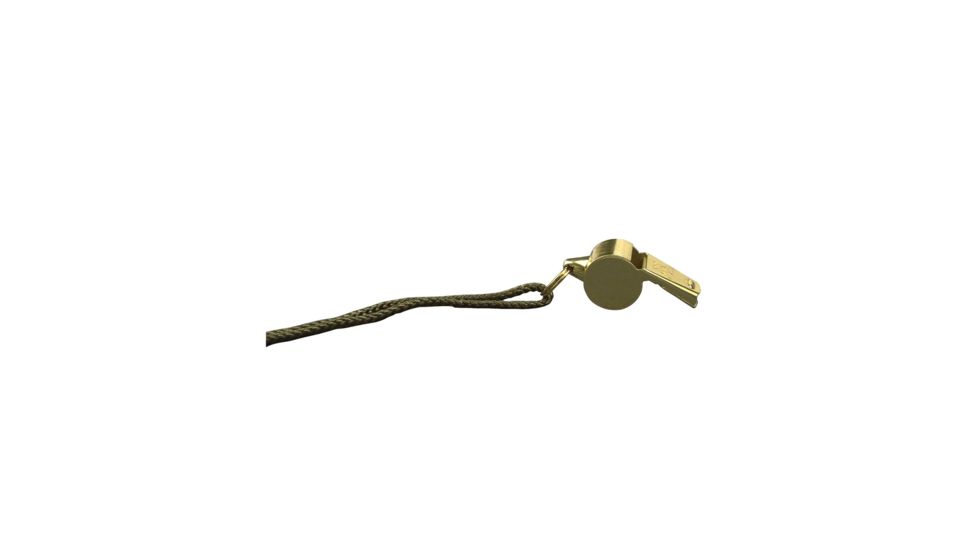 Rothco GI Style Police Whistle, Brass, 10366-Brass