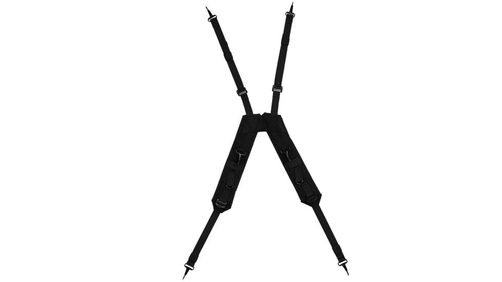 Rothco GI Type Enhanced H Style LC-1 Suspenders, Black, 40050-Black