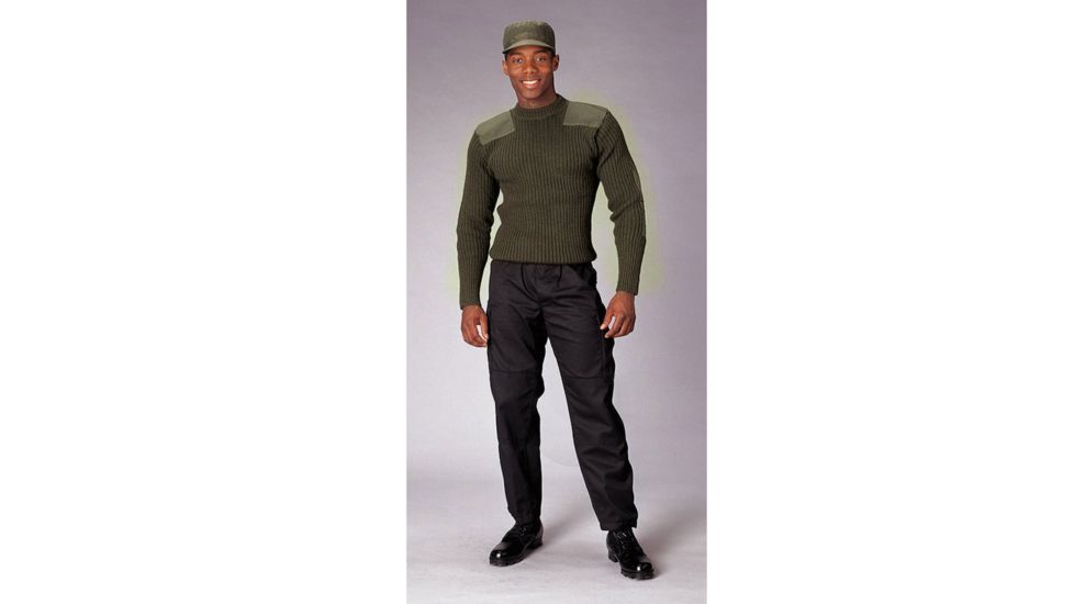 Rothco Government Type Wool Commando Sweater, 42, Olive Drab, 6348-42-OliveDrab