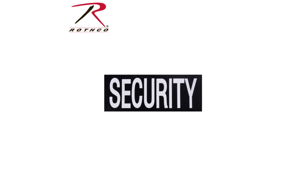 Rothco Security Hook Back Patch, Small, Black, 2859-S