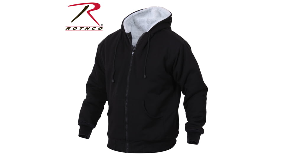 Rothco Heavyweight Sherpa Lined Zippered Sweatshirt, M, 8266-M