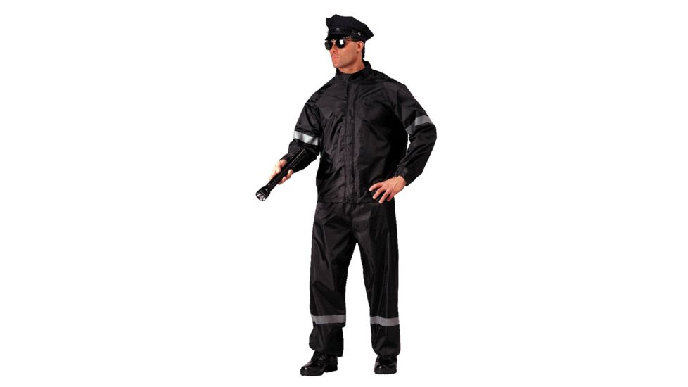 Rothco Hi-Vis 2 Piece Rain Suit With Reflective Tape, XL, 3716-XL