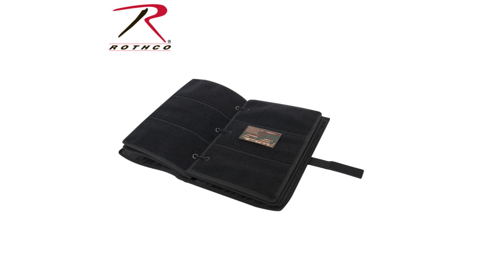 Rothco Hook &amp; Loop Patch Book, Black, 90211-Black