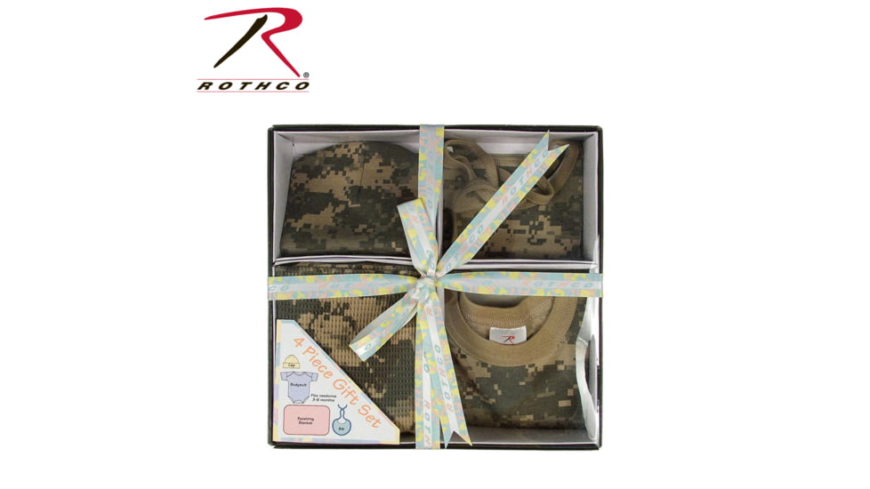 Rothco Infant 4 Piece Camo Boxed Gift Set, Woodland Camo, 6995-WoodlandCamo