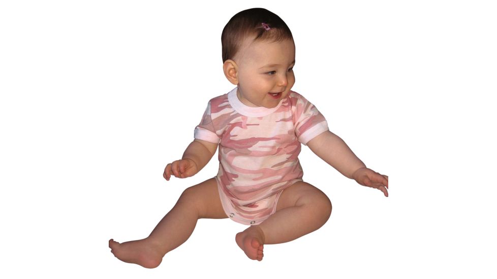 Rothco Camo One-piece - Infant, 9M-12M, Baby Pink Camo, 68055-514