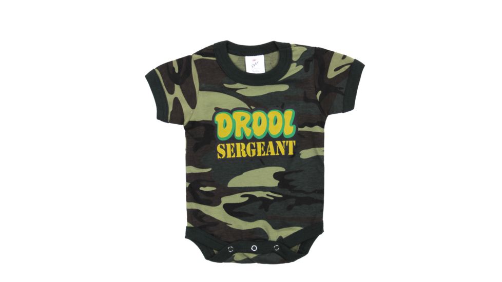 Rothco Infant Drool Sergeant One-Piece, 3-6 Months, 67060-3-6Months