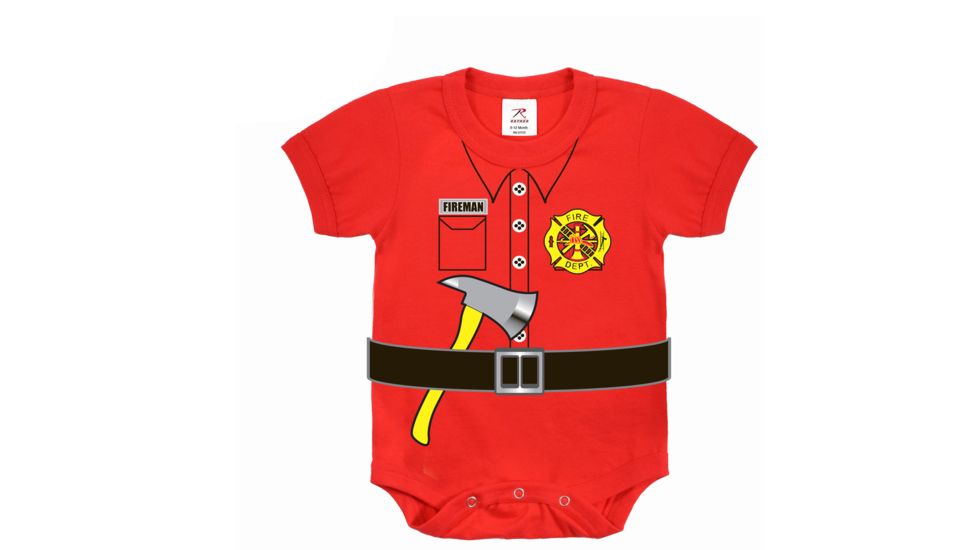 Rothco Infant Fireman One-piece, 3-6 Months, 67097-3-6Months