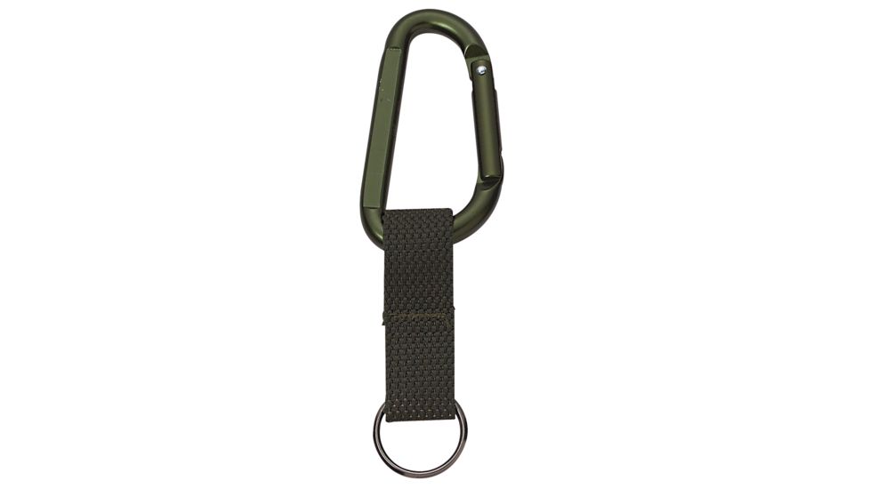 Rothco Jumbo 80MM Carabiner With Web Strap Key Ring, Olive Drab, 291-OliveDrab