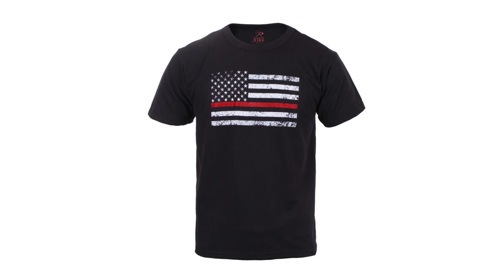 Rothco Kids Thin Red Line T-Shirt, Extra Small, 6868-XS