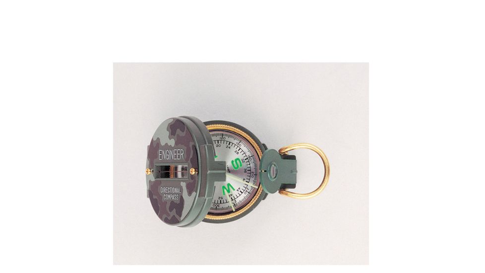 Rothco Lensatic Camo Compass, Woodland Camo, Plastic, 400-WoodlandCamo-Plastic