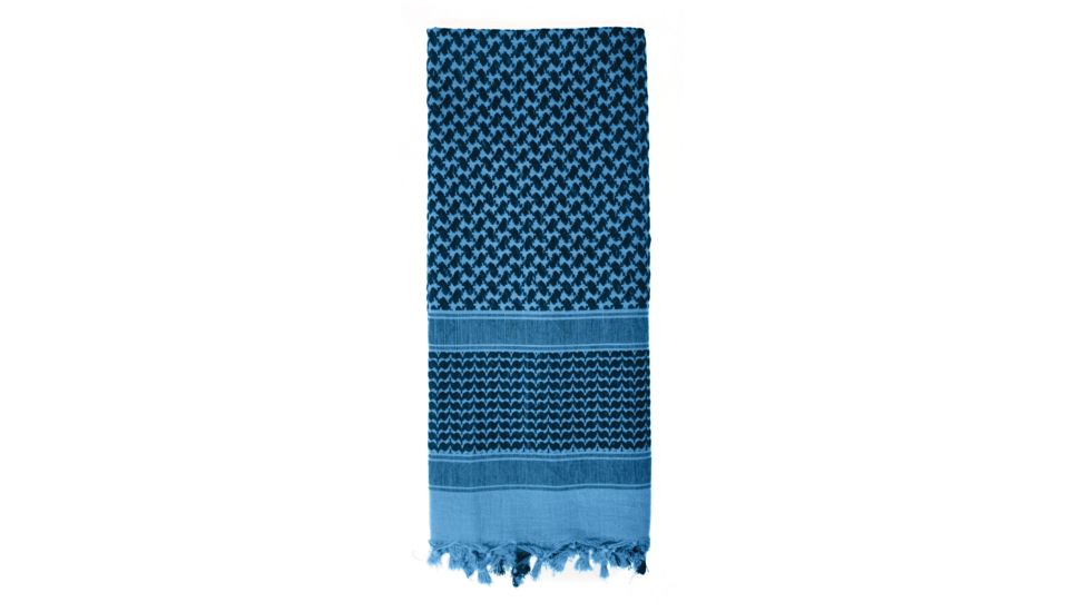 Rothco Lightweight Shemagh Tactical Desert Scarves, Blue/Black, 4537-BlueBlack