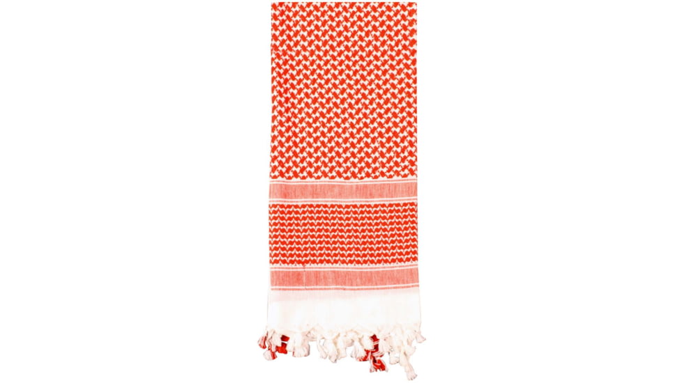 Rothco Lightweight Shemagh Tactical Desert Scarves, Red/White, 4537-RedWhite
