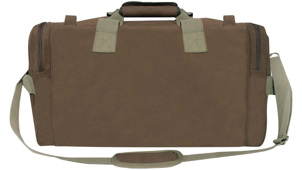 Rothco Long Journey Canvas Travel Bag, Brown, 22oz, 59530-Brown
