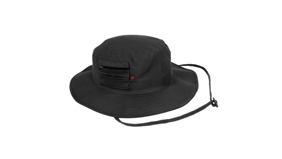 Rothco MA-1 Boonie Hat, Black, 7, 50551-Black-7