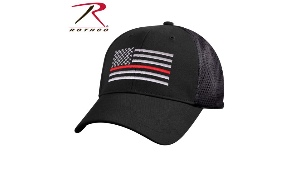 Rothco Mesh Back Thin Red Line Tactical Cap, 7493