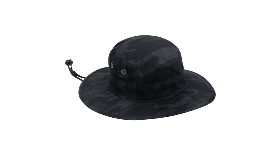 Rothco Midnight Camo Adjustable Boonie Hat, Midnight Black Camo, One Size, 613902034297