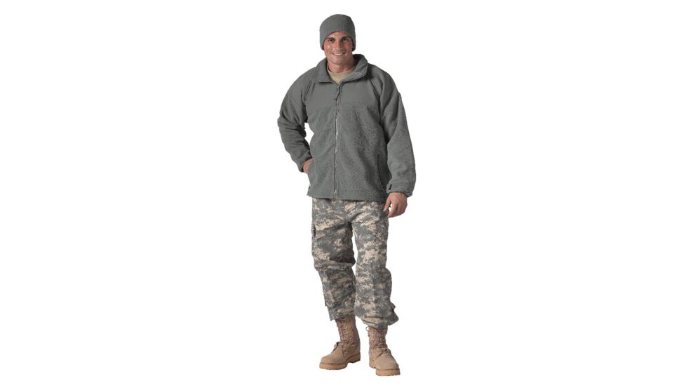 Rothco Military ECWCS Polar Fleece Jacket/Liner, Foliage Green, XL, 9778-FoliageGreen-XL