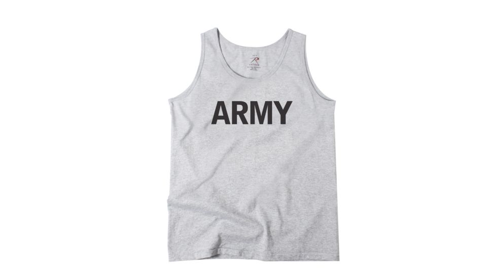 Rothco Military Physical Training Tank Top, Small, 60080-Army-S