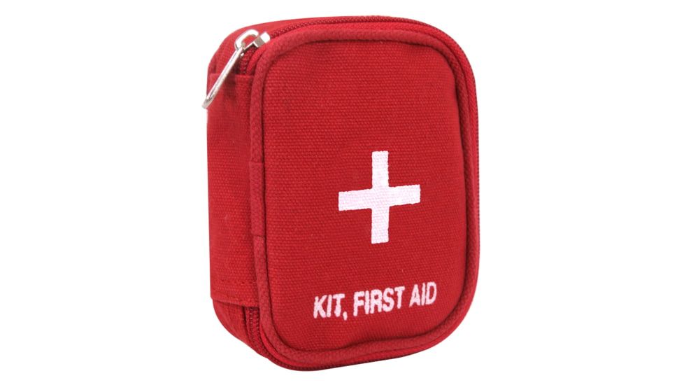 Rothco Military Zipper First Aid Kit, Black, 9328-Black