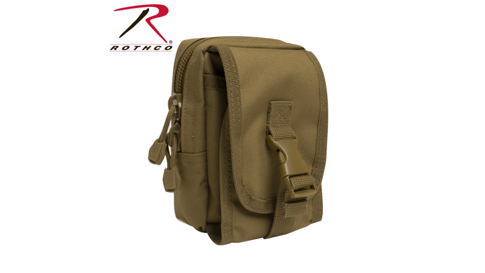 Rothco MOLLE Compatible Accessory Pouch, Coyote Brown, 3874-CoyoteBrown