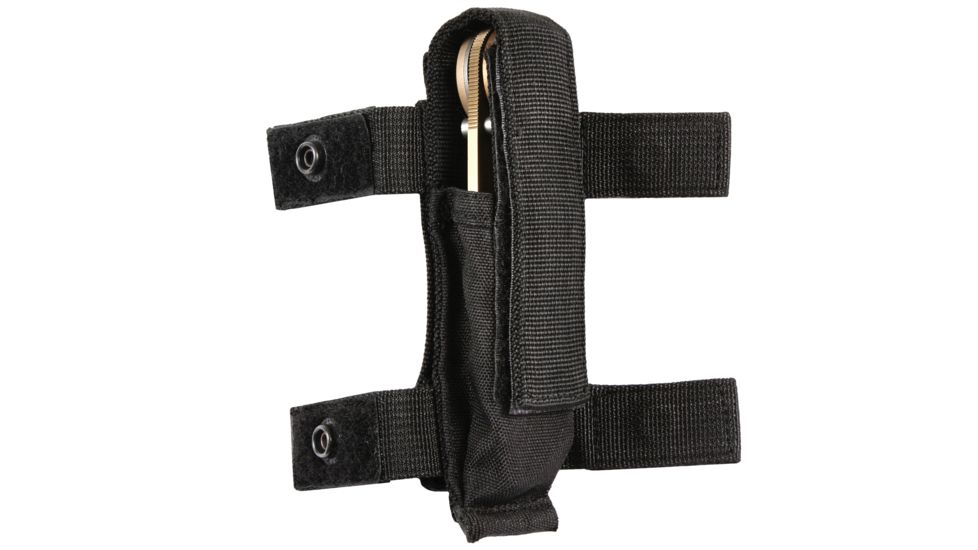 Rothco MOLLE Compatible Knife / Flashlight Sheath, Black, 40066-Black