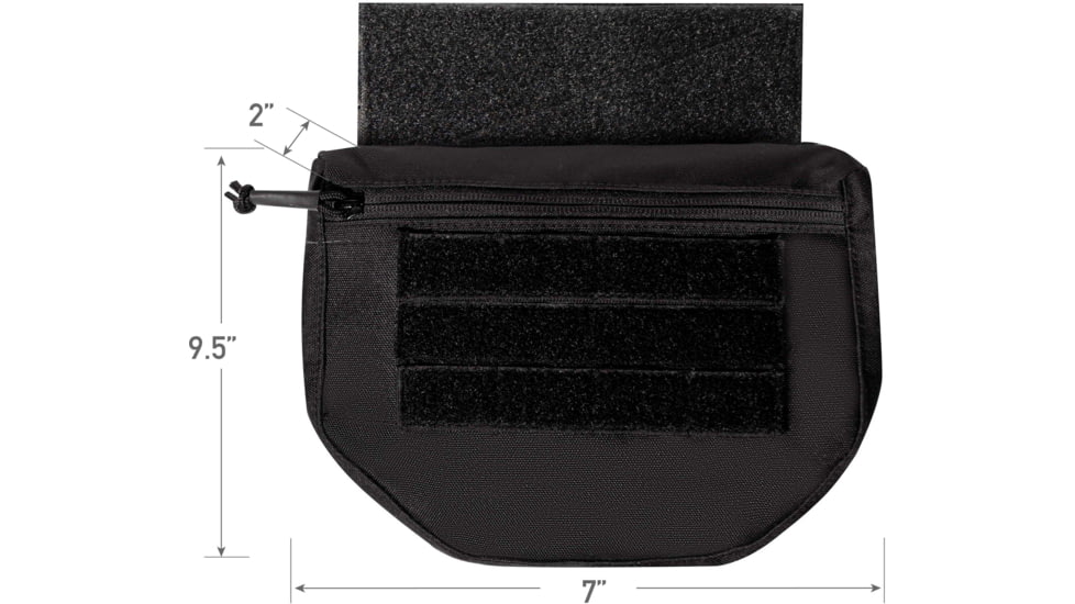 Rothco MOLLE Front Pouch, Black, 42011-Black