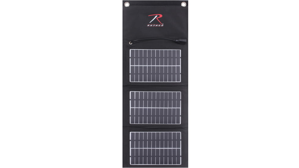 Rothco MOLLE Solar Panel With Power Bank, Black, 2117