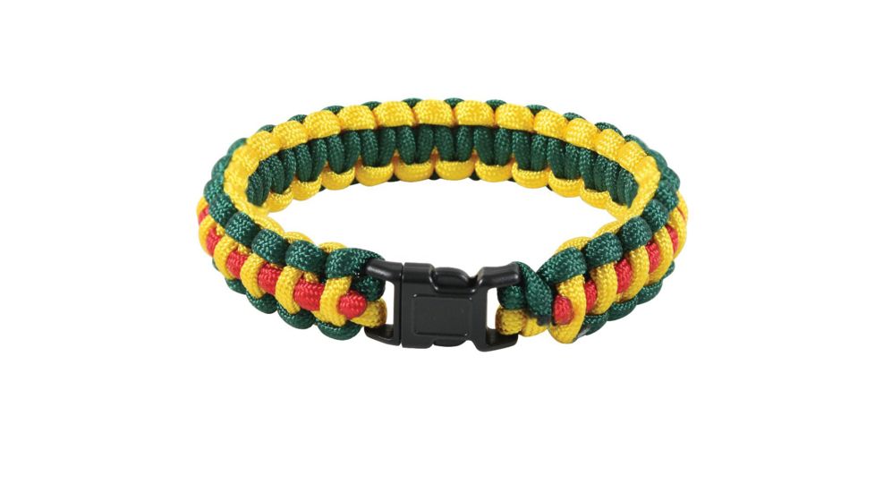 Rothco Multi-Colored Paracord Bracelet, Vietnam Pattern, 8, 941-VietnamPattern-8Inches