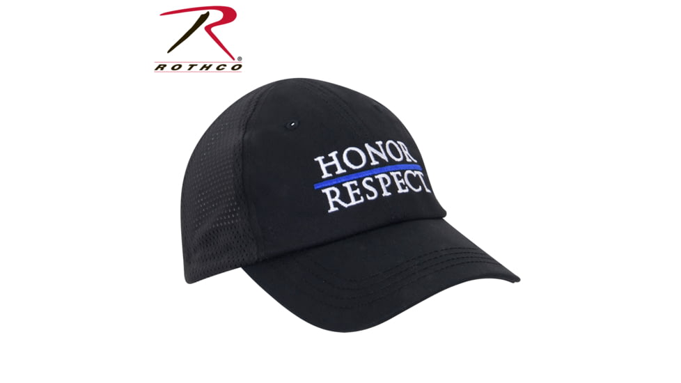 Rothco Thin Blue Line Honor and Respect Mesh Back Tactical Cap, 4974