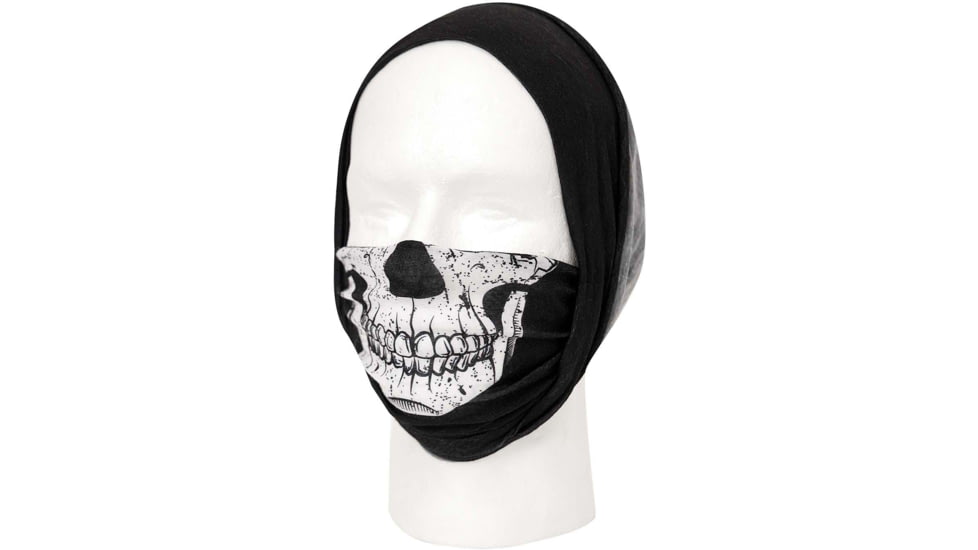 Rothco Multi-Use Neck Gaiter and Face Covering Tactical Wrap - Skull Print, 2408