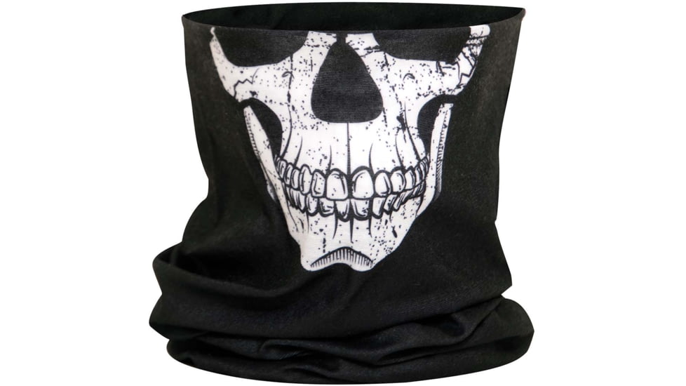Rothco Multi-Use Neck Gaiter and Face Covering Tactical Wrap - Skull Print, 2408